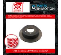 2x Brake Discs Pair Solid fits MITSUBISHI LANCER Mk8 1.6 Rear 2010 on 4A92 262mm