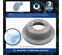 2x Brake Discs Pair Solid fits MITSUBISHI DELICA 2.5D Rear 95 to 00 4D56-TD Set