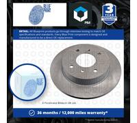 2x Brake Discs Pair Solid Rear 258mm ADN14361 Blue Print Set 432065M311 Quality