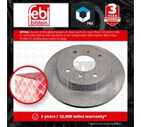 2x Brake Discs Pair Solid Rear 258mm 15895 Febi Set 432065M311 4320659J01 New