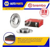 2x Brake Discs Pair Solid fits NISSAN INTERSTAR X62B 2.3D Rear 2021 on M9T710