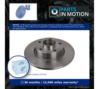 2x Brake Discs Pair Solid fits NISSAN PRIMASTAR X83 2.0 Rear 2001 on F4R720 Set