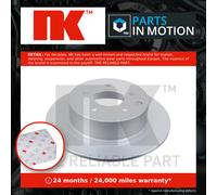 2x Brake Discs Pair Solid fits NISSAN PULSAR C13 1.5D Rear 2014 on 292mm Set NK