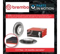 2x Brake Discs Pair Solid fits OPEL ASTRA J 1.6D Rear 2013 on 292mm Set Brembo