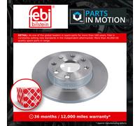 2x Brake Discs Pair Solid Front 236mm 08504 Febi Set 0569013 0569030 090008005