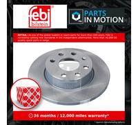 Febi Bilstein 19510 Brake Disc Pair Fits Opel Corsa 1.0 1.2 1.2 Twinport 1.2 16V