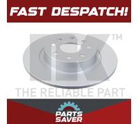 2x Brake Discs Pair Solid fits OPEL CORSA E 1.3D Rear 2014 on 264mm Set NK New