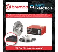 2x Brake Discs Pair Solid fits OPEL MOVANO B 2.3D Rear 2010 on 305mm Set Brembo