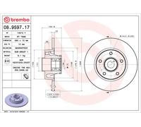 2x Brake Discs Pair Solid fits OPEL VIVARO A 2.5D Rear 03 to 14 280mm Set Brembo