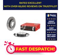 2x Brake Discs Pair Solid fits PEUGEOT 1007 KM 1.6D Rear 2007 on 247mm Set New