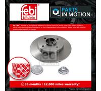 febi bilstein Pair of Brake Disc Rotor 32782 fits Rear OE 4249.19,4249.32