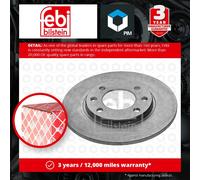 2x Brake Discs Pair Solid fits PEUGEOT 205 Mk2 1.8D Rear 87 to 98 247mm Set Febi