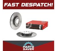 2x Brake Discs Pair Solid fits PEUGEOT 3008 Rear 2016 on 290mm Set Brembo New
