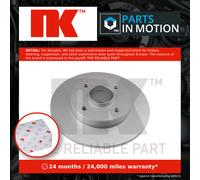 2x Brake Discs Pair Solid Rear 249mm 311939 NK Set 4246Z9 424934 E169195 E169506