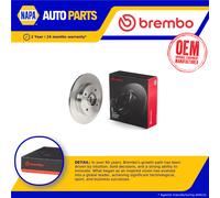 2x Brake Discs Pair Solid fits PEUGEOT 307 3E, 3H 1.6D Rear 03 to 08 249mm Set