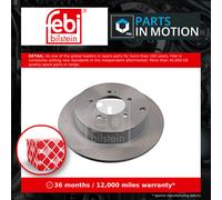 2x Brake Discs Pair Solid fits PEUGEOT 4007 GP 2.4 Rear 07 to 13 302mm Set Febi