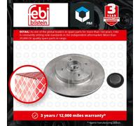 Febi Bilstein 37680 Brake Disc Fits Citroen C4 1.6 BlueHDi 115 1.6 BlueHDi 120