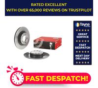 2x Brake Discs Pair Solid fits PEUGEOT 508 Mk1 1.6D Rear 10 to 18 290mm Set New