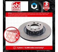 2x Brake Discs Pair Solid fits PEUGEOT 508 Mk1 1.6D Rear 10 to 18 289.7mm Set