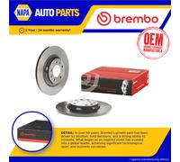 2x Brake Discs Pair Solid fits PEUGEOT 607 3.0 Rear 05 to 11 290mm Set Brembo
