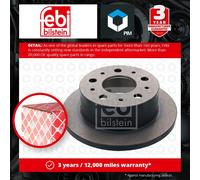 febi bilstein Pair of Brake Disc Rotor 43937 fits Rear OE 16 064 017 80