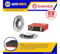 2x Brake Discs Pair Solid fits PEUGEOT EXPERT Rear 1.5D 1.6D 2.0D 2016 on 290mm