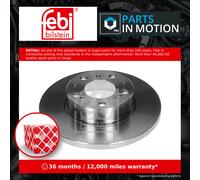 2x Brake Discs Pair Solid Front 290mm 07899 Febi Set 4246A0 4246H3 4246N7 New