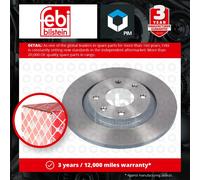 Brake disc FEBI 17822 for CITROEN C2 (JM_) 1.1 2003-2012