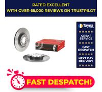 2x Brake Discs Pair Solid fits PEUGEOT TRAVELLER Rear 1.5D 1.6D 2.0D 2016 on Set