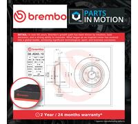 2x Brake Discs Pair Solid fits RANGE ROVER EVOQUE L538 2.0D Rear 15 to 19 302mm