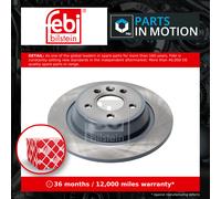 2x Brake Discs Pair Solid fits FORD S-MAX ST, TDCi Rear 06 to 14 302mm Set Febi