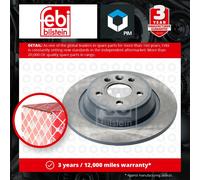 2x Brake Discs Pair Solid fits FORD MONDEO Mk4, Mk4 TDCi Rear 07 to 15 302mm Set