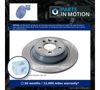 2x Brake Discs Pair Solid fits FORD MONDEO Mk4, Mk4 TDCi Rear 07 to 15 302mm Set