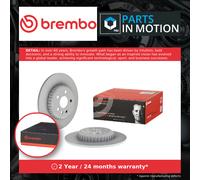 2x Brake Discs Pair Solid fits RANGE ROVER EVOQUE L551 2.0D Rear 2018 on 300mm