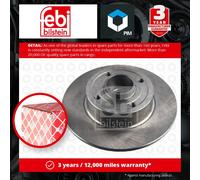 2x Brake Discs Pair Solid fits RENAULT MEGANE Mk2 2.0D Rear 2005 on 240mm Set