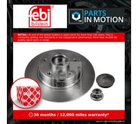 2x Brake Discs Pair Solid fits RENAULT FLUENCE L3 1.5D Rear 2010 on 260mm Set