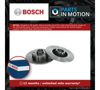 Bosch BD1519 Brake Disc Set - 274 mm Solid Discs - Rear Axle - ECE-R90 Certified - Reliable Braking, Stable Performance, Corrosion Protection - 1 Set of 2 Discs