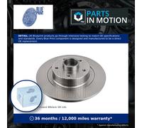 Blue Print Pair Solid Oiled Brake Disc Rotor ADR164309 REAR with Wheel bearing