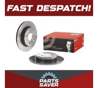 2x Brake Discs Pair Solid fits RENAULT KADJAR 1.5D Rear 2015 on 290mm Set Brembo