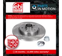 2x Brake Discs Pair Solid Rear 274mm 38304 Febi Set 4154200102 A4154200102 New