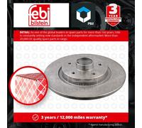 2x Brake Discs Pair Solid Rear 274mm 38304 Febi Set 4154200102 A4154200102 New