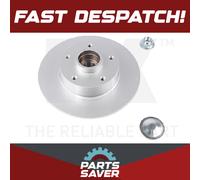 2x Brake Discs Pair Solid fits RENAULT MEGANE Mk4 1.3 Rear 2018 on 260mm Set NK