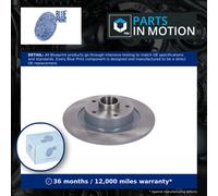 2x Brake Discs Pair Solid fits RENAULT MEGANE Mk4 Rear 1.3 1.6 1.6D 1.8D 2015 on