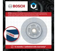 Bosch Solid Brake Disc With Wheel Bearing & Abs Sensor Ring 0986479D82 BD2614