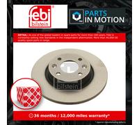 Febi 30652 Brake Disc For Renault Logan 1.6 LS0L, LS09, LS0V, LS0P, LS18, LS1S,