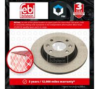 Febi 30652 Brake Disc For Renault Logan 1.6 LS0L, LS09, LS0V, LS0P, LS18, LS1S,