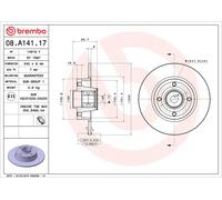 2x Brake Discs Pair Solid fits RENAULT WIND E4M 1.6 Rear 2010 on K4M854 240mm