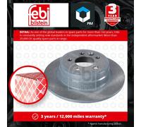 2x Brake Discs Pair Solid Rear 280mm 43810 Febi Set SDB000870 SDB000871 Quality