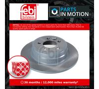 2x Brake Discs Pair Solid Rear 280mm 43810 Febi Set SDB000870 SDB000871 Quality