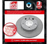 2x Brake Discs Pair Solid fits AUDI COUPE B3 2.3 Rear 88 to 96 245mm Set Febi